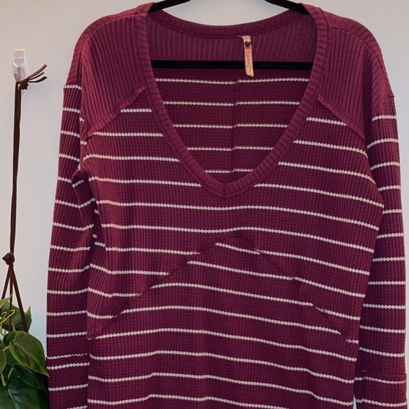Purple Waffle Knit Tee - Picture 1 of 1